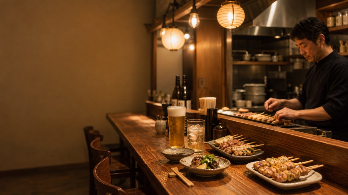 居酒屋のカウンター